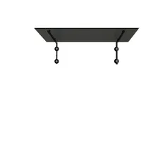 Glaszentrum Hagen L 180x90 cm Glasvordach inkl. Halter Ral7016