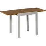 Merxx Balkonausziehtisch 130 x 65 x 75 cm beige/silber