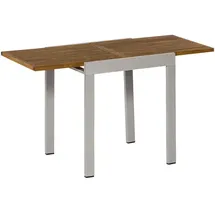 Merxx Balkonausziehtisch 130 x 65 x 75 cm beige/silber
