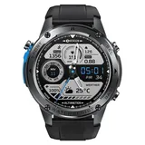 Zeblaze Stratos 2 Ultra BT 0 mm Kunststoffgehäuse Schwarz Sportarmband Schwarz One Size