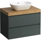 Laufen LANI Waschtischplatte wildeiche inklusive Unterschrank, 1 Ausschnitt mittig, 785x495x580mm, H4065511122661,