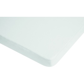 Playshoes Jersey Spannbettlaken Wasserdicht Atmungsaktiv, OEKO-TEX Standard 100, 70 x 140 cm, weiß