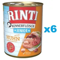 Rinti Kennerfleisch Junior 6x400g mit Huhn für Welpen