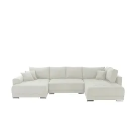 Sofa.de Wohnlandschaft Mikrofaser 3-Sitzer Grau