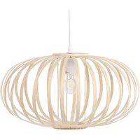 Beliani Havel 1-flg. 40 cm oval Holz hellbraun