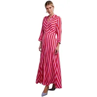 Yas Savanna Langarmkleid - Cyclamen / Stripes Bittersweet - S. Noos Kleid, Cyclamen/Stripes:bittersweet, S EU