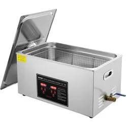 VEVOR Ultraschallreiniger Ultraschall Edelstahl-Reinigungsgerät 480 W, 22 L Ultraschallreinigungsgerät mit digitaler Anzeige 0-30 Min, Reinigung Ultraschall für Schmuck, Brillen, Uhren usw.