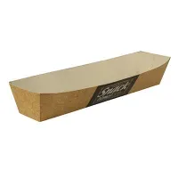 Papstar Pure Good Food Snacktrays Pappe Umweltfreundliches Snacktray, 1 Packung = 50 Stück, 3,3 x 18,5 cm