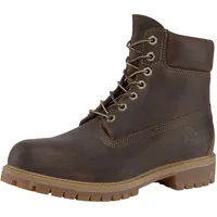 Schnürboots TIMBERLAND "Heritage 6" Premiu" Gr. 40, braun (dunkelbraun) Schuhe Winterstiefel, Schnürstiefel, Winterschuhe, wasserdicht