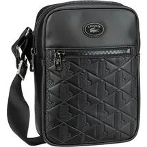 Lacoste Nomogramme Umhängetasche Leder 16 cm Noir