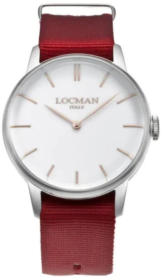 Locman 0251V08-00WHRGPG 1960 Quartz Men's Watch