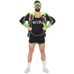 80er Jahre Sport Kostüm für Herren
