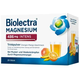 Hermes Arzneimittel Biolectra Magnesium 486 mg intens Trinkpulver Orange-Mango