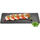 Sendez® Schieferplatten Set 35x15cm Servierplatte Käseplatten Untersetzer Käseplatte 2-12-tlg. (2-TLG.)