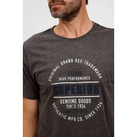 FQ1924 T-Shirt FQ1924 "T-Shirt FQRiko", Herren, Gr. S, grau (pewter mix), Obermaterial: 100% Baumwolle CO., Shirts T-Shirt