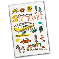 Speecheese Stuttgart Wimmel Souvenir Souvenir Magnet - Stadion Lustiger