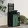 vidaXL Mülltonnenbox Schwarz 84x90x128,5 cm Massivholz Kiefer
