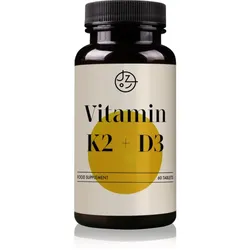 Mandimu Vitamin K2+D3 Tabletten für die normale Funktion des Immunsystems, gesunde Knochen und Muskelaktivität 60 TABL