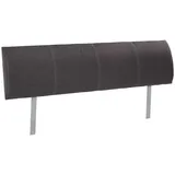 Home4You Kopfteil Polsterkopfteil, Anthrazit | 140 cm | Webstoffbezug