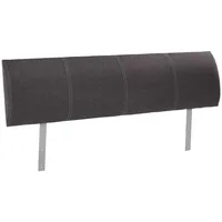 Home4You Kopfteil Polsterkopfteil, Anthrazit | 140 cm | Webstoffbezug