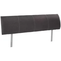 Home4You Kopfteil Polsterkopfteil, Anthrazit | 140 cm | Webstoffbezug