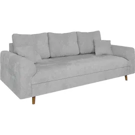 s-style möbel 3-Sitzer-Sofa, Sigurd Hellgrau, Chenille
