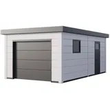 Telluria Einzelgarage 3,58 x 6,28 m weiß
