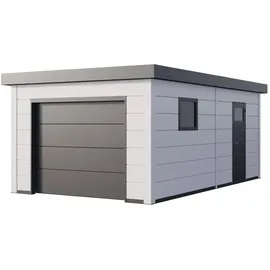 Telluria Einzelgarage 3,58 x 6,28 m weiß