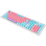 Jectse Mechanische Tastatur-Tastenkappe, PBT-Tastatur-Tastenkappen, 2-farbige Spritzguss-Lichtdurchlässigkeit, OEM-Höhe, DIY-Kombinationstastenkappen für Mechanische Tastatur (Rosa Blau Lila)