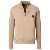 CasaModa Strickjacke in Beige | Gr.: 4XL