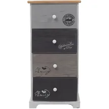 Mobili Rebecca Rebecca 75 x 29 x 35 cm Weiß/Grau