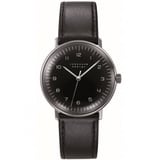 Junghans -max bill Handaufzug Damenuhr Schwarz Saphirglas 34mm- 027/3702.02