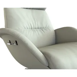 flexlux Relaxsessel FLEXLUX Leder 90 x 107 x 89 cm Weiß mit Kopfteil