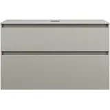 Burgbad Lin20 Waschtischunterschrank 100,2 x 55,2 x 66,1 cm Basaltgrau Matt