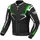 Berik Radic Motorrad Leder- / Textiljacke Schwarz/Grün/Weiß 50