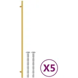 vidaXL Möbelgriffe 5 Stk. Golden 480 mm Edelstahl