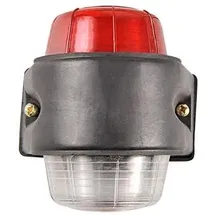 PRO PLUS Umrissleuchte rot/weiß 67 x 78 mm flach