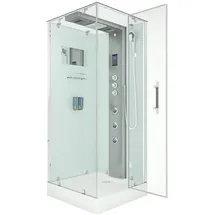 AcquaVapore Duschkabine Komplettdusche Fertigdusche Dusche 90x90 cm mit 2k Scheiben Versiegelung