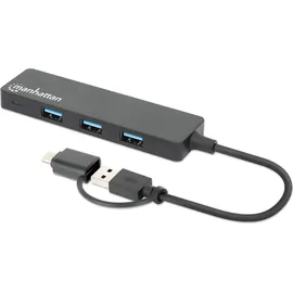 Manhattan 180863 USB 3.2 Gen 1 (3.1 Gen 1) Type-A - Type-C Schwarz