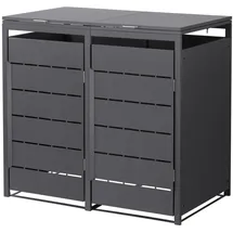 ML-Design Mülltonnenbox 132 x 80 x 120 cm anthrazit