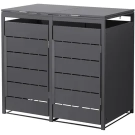 ML-Design Mülltonnenbox 132 x 80 x 120 cm anthrazit