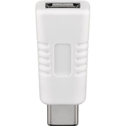 Goobay Adapter USB-CTM auf USB 2.0 Micro-B, weiß - USB-CTM-Stecker > USB 2.0-Micro-Buchse (Typ B)