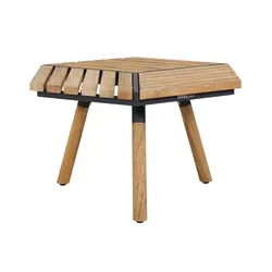 Zebra Pollux Hexa Kaffeetisch Teak 59x67cm