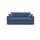 divani.store Schlafsofa, Blau, Textil, 206x90x96 cm, (mat. 160 x 197)