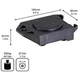 Wagner design yourself Möbelroller-Set MM 3113 schwarz 12.0 x 8.0 3.4 cm