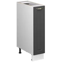 Vicco Apothekerschrank Fame-Line 20 x 82 x 51,6 cm Anthrazit-Gold Landhaus/Weiß