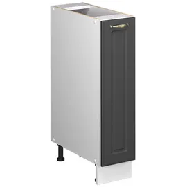 Vicco Apothekerschrank Fame-Line 20 x 82 x 51,6 cm Anthrazit-Gold Landhaus/Weiß