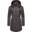 Ragwear Damen, Übergangsjacke leichte Jacke lang wasserdicht mit abnehmbarer Kapuze Dakkota II Dark Grey Melange Gr. M (38), grau (dunkelgrau), Obermaterial: 100% Polyester. Innenfutter: 100% Polyester, tailliert ca.