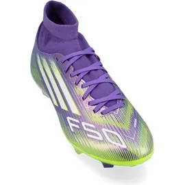 adidas F50 League Mid FG/MG Purple Rush / Cloud White / Lucid Lemon 45 1/3