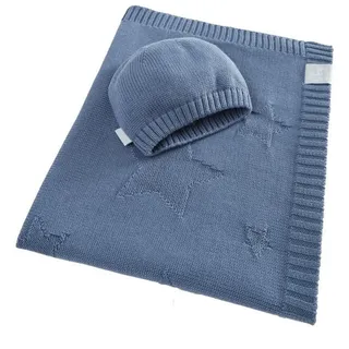 sei Design Bio-Babydecke gestrickt aus 100% Bio Baumwolle | Kuscheldecke | Erstlingsdecke | Puckdecke